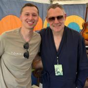 David Gray with County Press chief reporter Oliver Dyer