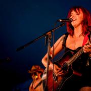 Isle of Wight artist Ruby and her band performed on the Platform One Stage