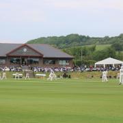 Action between Hampshire and Nottinghamshire at Newclose in 2019.