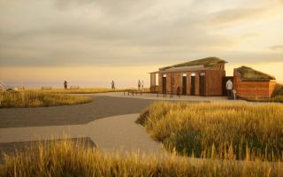 An artist's impression of how the new Compton Bay toilet book will look.