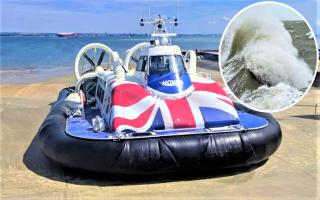 Hovertravel servsices have been cancelled due to bad weather on The Solent.