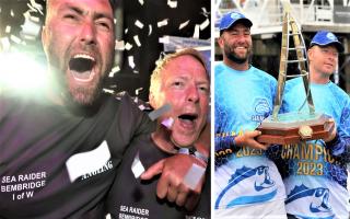 Jason Lee Williams and Liam Smith won a boat, engine, electronic equipment  and a trailer worth £135,000 after coming first in the Sea Angling Classic 2023.