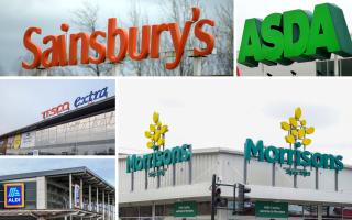 Prices for 10 common everyday items in the weekly food shop at Tesco, Asda, Morrisons, Sainsbury's and Aldi revealed