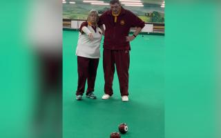 Bowling winners, Anne Bernard and Ron LeLeux