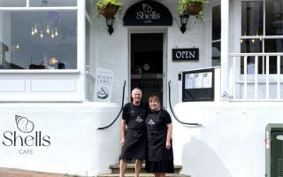 Shelly and Glyn Cumberlidge, the owners of Shells cafe in Ventnor.