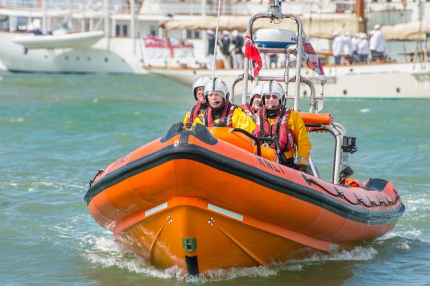 Cowes RNLI Lifeboat searched the areas with Ventnor and Needles Coastguard teams. Photo by Nick Edwards.