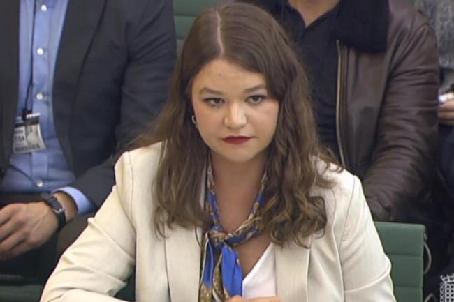 Former Cambridge Analytica employee Brittany Kaiser gave evidence to the DCMS Select Committee about the four years she spent with the company (PA)