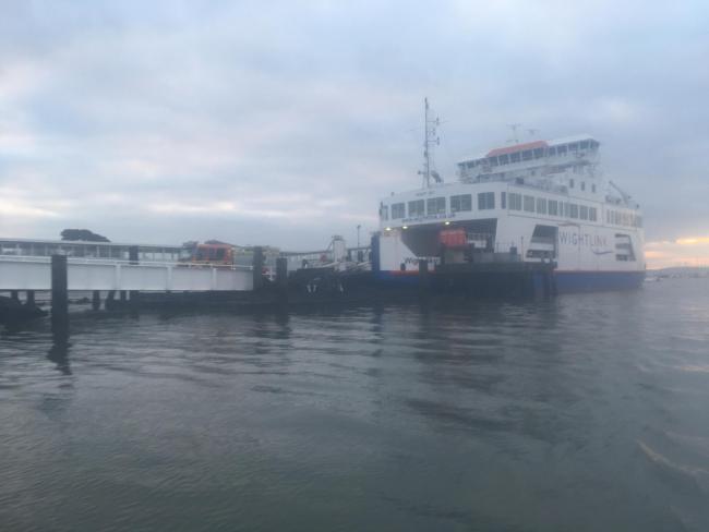 Isle Of Wight Ferry Cancellations And Delays Due To Fog On The